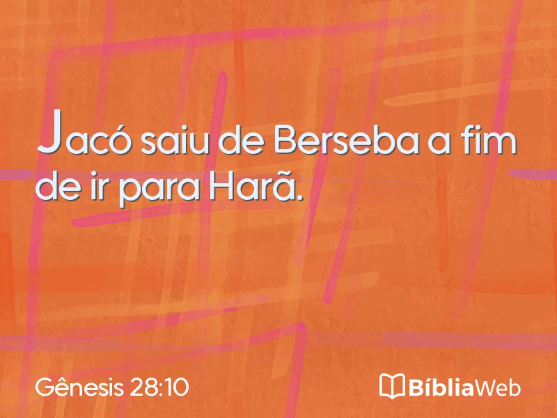Gênesis 28:10 em imagem para compartilhar