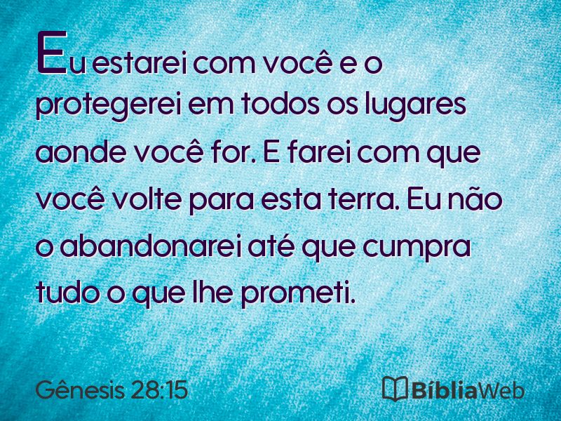 Gênesis 28:15 em imagem para compartilhar