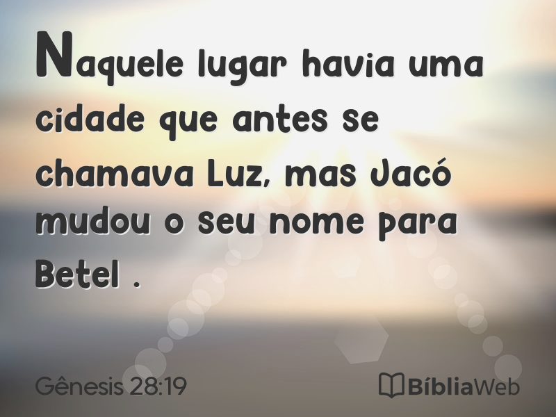 Gênesis 28:19 em imagem para compartilhar