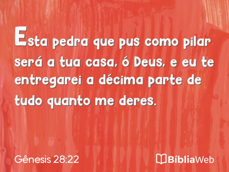 Gênesis 28:22 em imagem para compartilhar