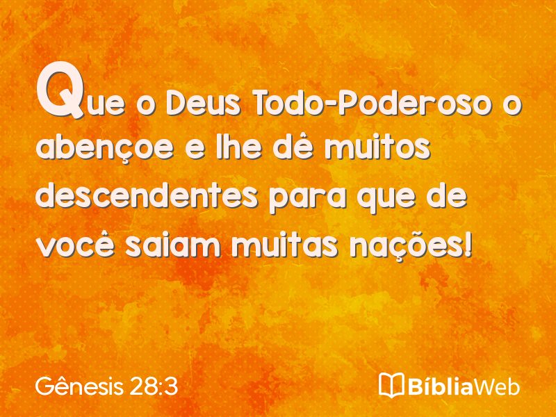 Gênesis 28:3 em imagem para compartilhar