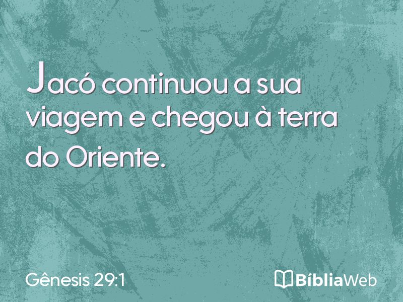 Gênesis 29:1 em imagem para compartilhar