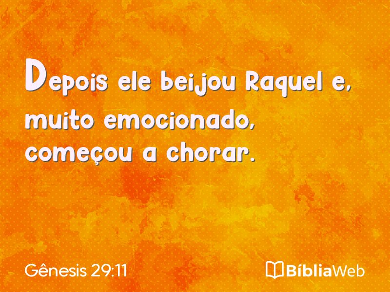 Gênesis 29:11 em imagem para compartilhar