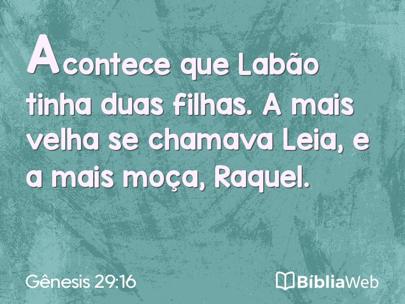 Gênesis 29:16 em imagem para compartilhar