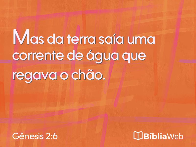 Gênesis 2:6 em imagem para compartilhar