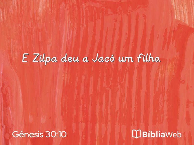 Gênesis 30:10 em imagem para compartilhar
