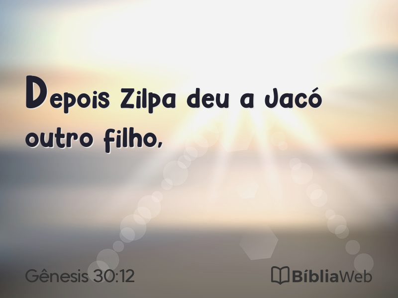 Gênesis 30:12 em imagem para compartilhar