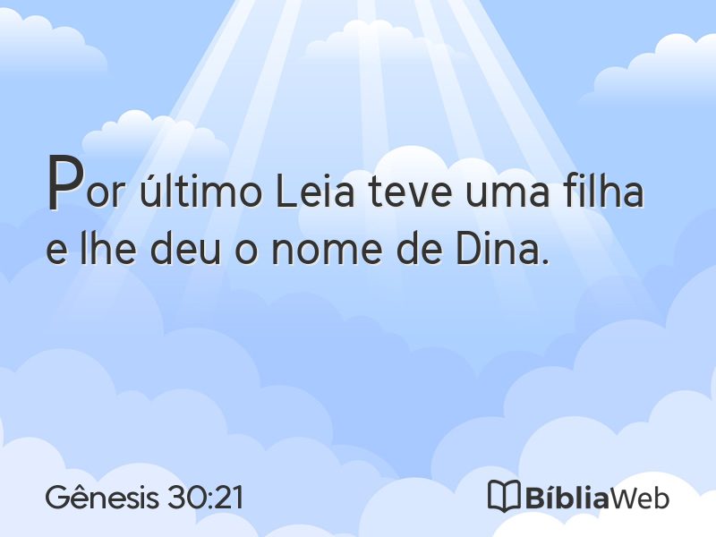 Gênesis 30:21 em imagem para compartilhar
