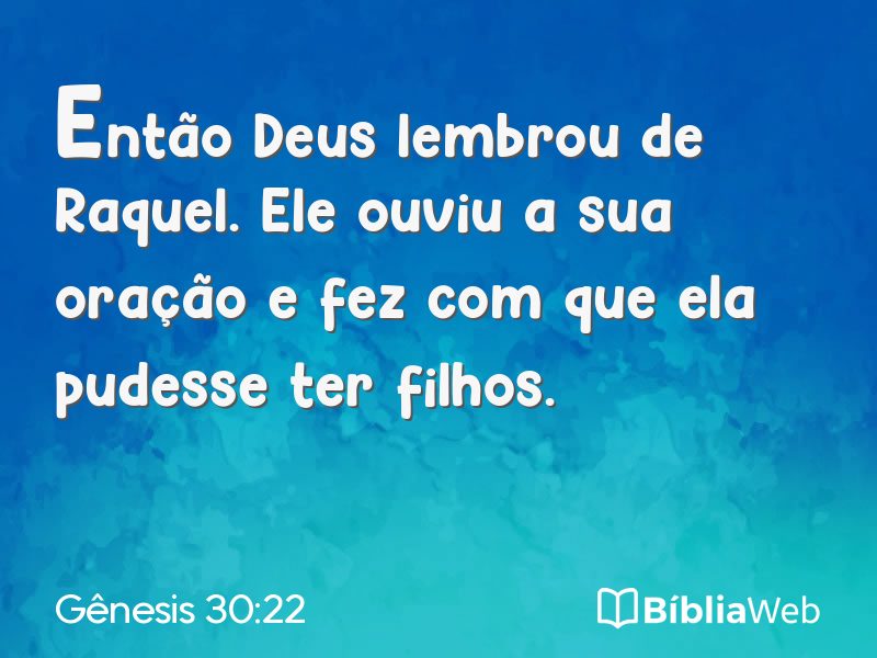 Gênesis 30:22 em imagem para compartilhar