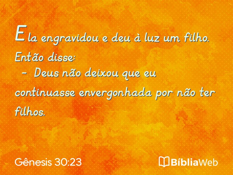 Gênesis 30:23 em imagem para compartilhar
