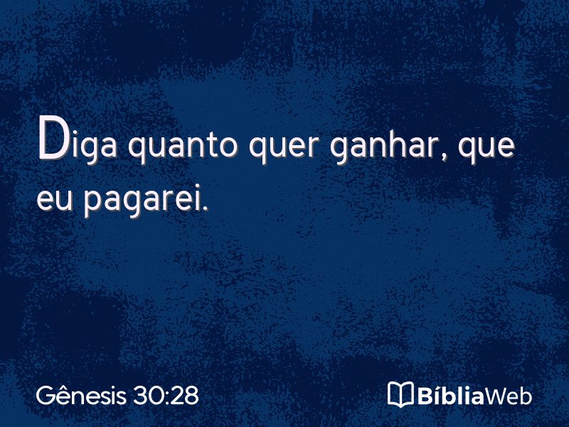 Gênesis 30:28 em imagem para compartilhar