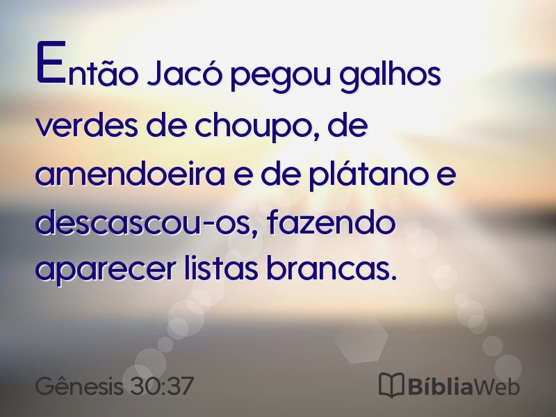Gênesis 30:37 em imagem para compartilhar