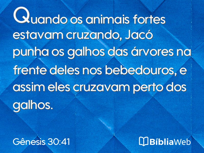 Gênesis 30:41 em imagem para compartilhar