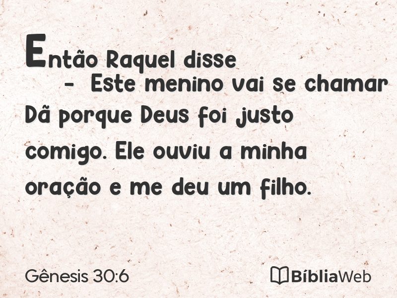 Gênesis 30:6 em imagem para compartilhar