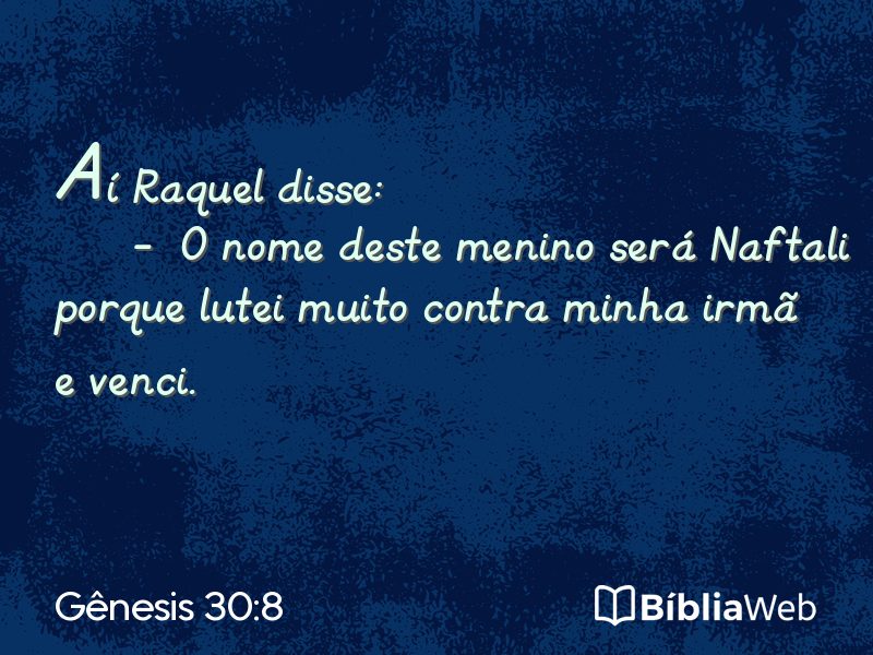 Gênesis 30:8 em imagem para compartilhar