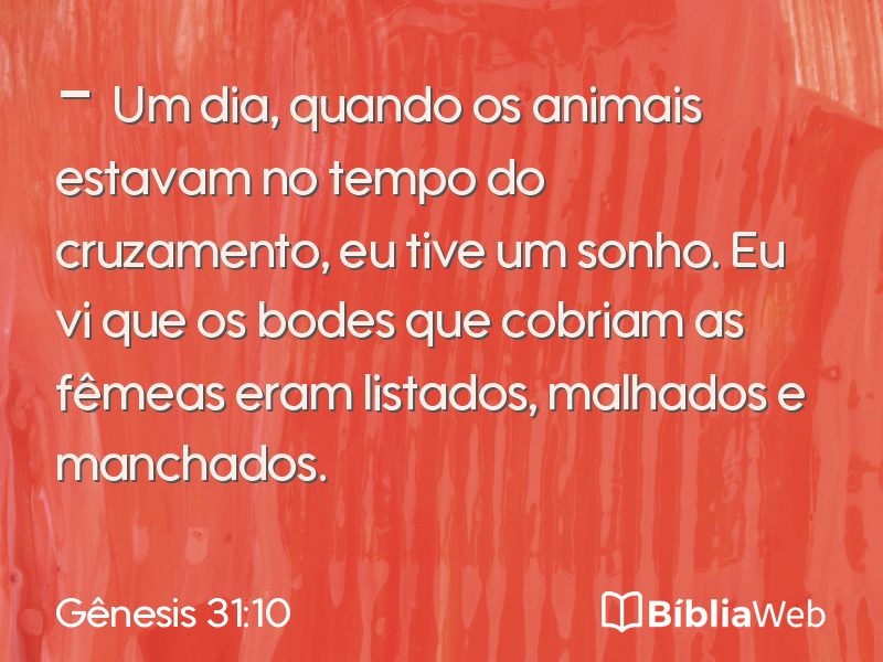 Gênesis 31:10 em imagem para compartilhar