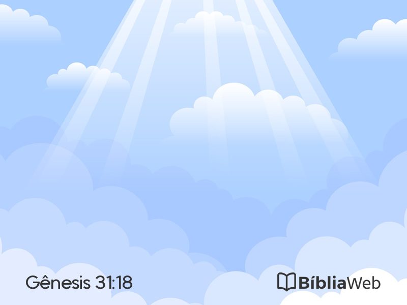 Gênesis 31:18 em imagem para compartilhar