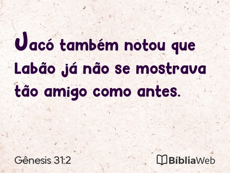 Gênesis 31:2 em imagem para compartilhar