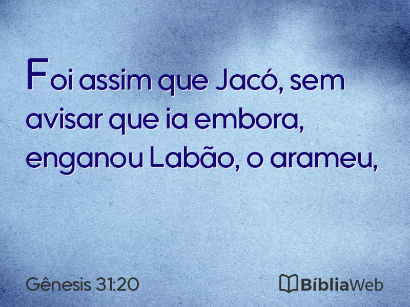 Gênesis 31:20 em imagem para compartilhar
