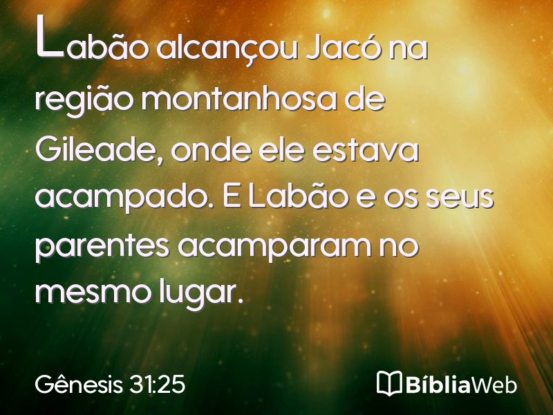 Gênesis 31:25 em imagem para compartilhar
