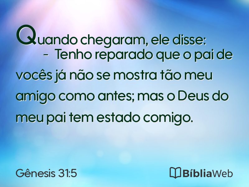 Gênesis 31:5 em imagem para compartilhar
