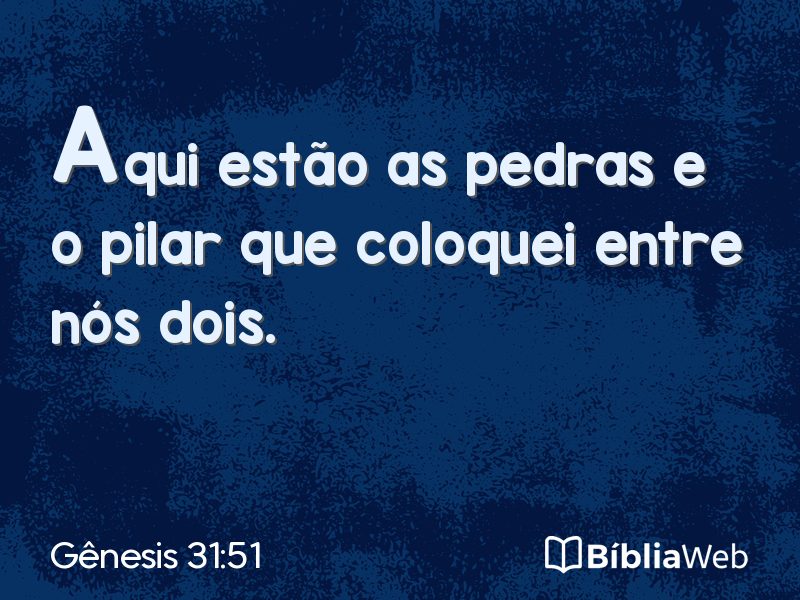 Gênesis 31:51 em imagem para compartilhar