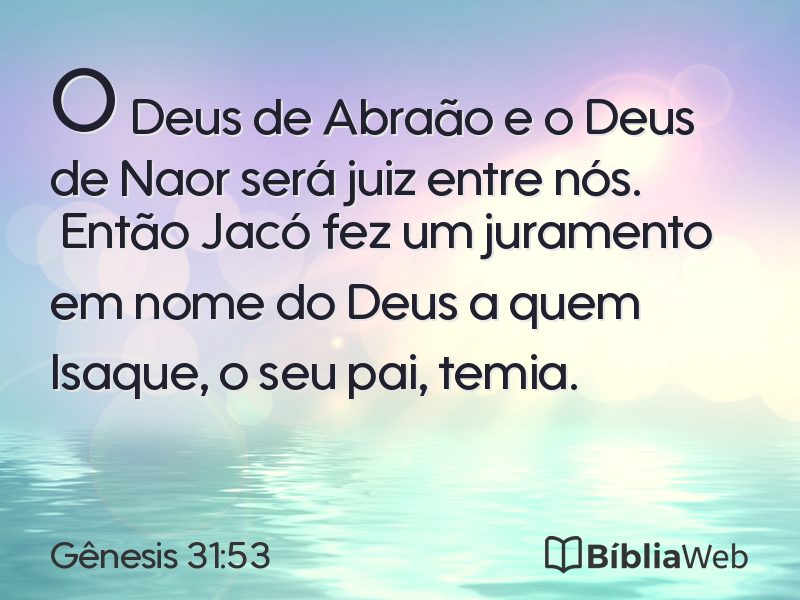 Gênesis 31:53 em imagem para compartilhar