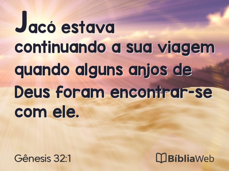 Gênesis 32:1 em imagem para compartilhar