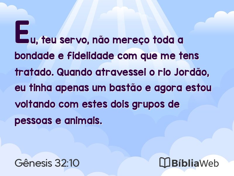 Gênesis 32:10 em imagem para compartilhar