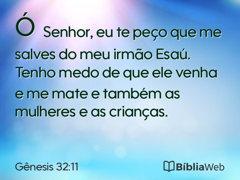 Gênesis 32:11 em imagem para compartilhar