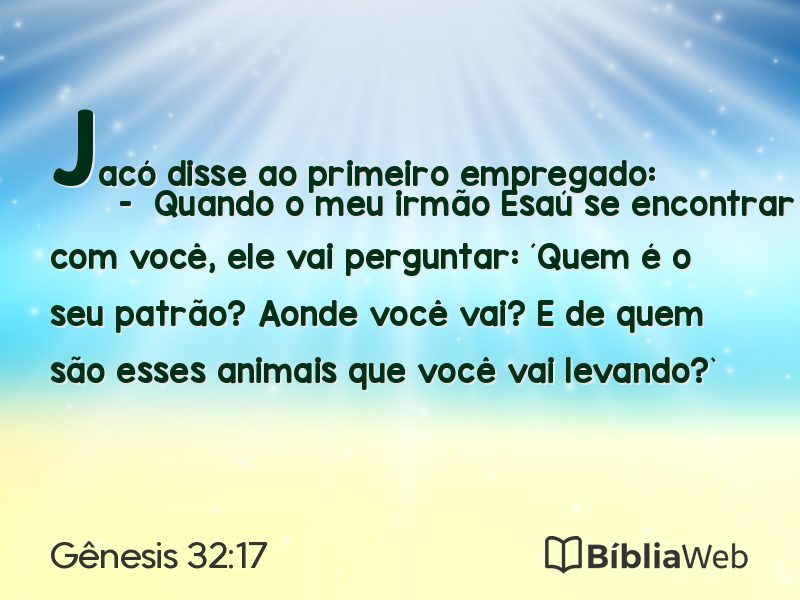 Gênesis 32:17 em imagem para compartilhar