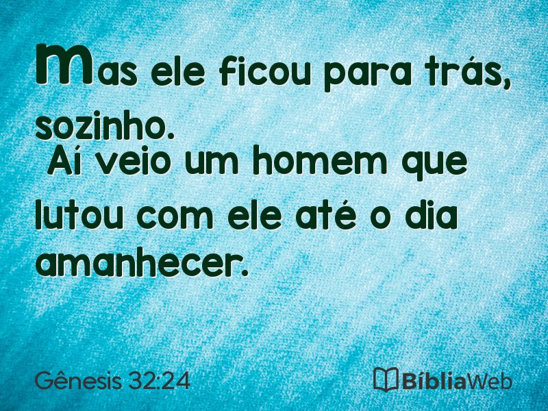 Gênesis 32:24 em imagem para compartilhar