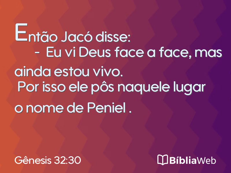 Gênesis 32:30 em imagem para compartilhar