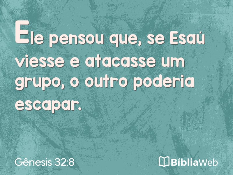 Gênesis 32:8 em imagem para compartilhar