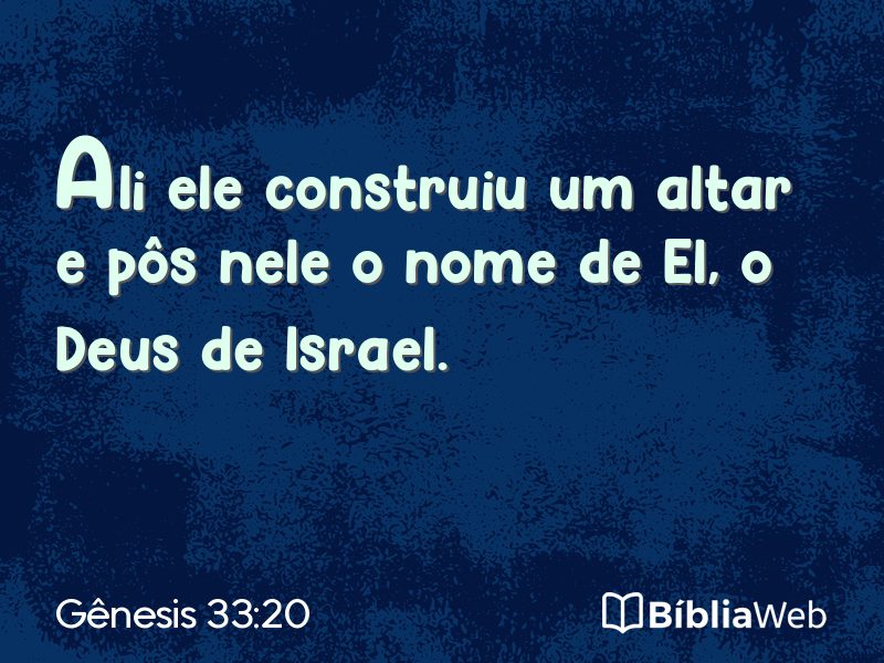 Gênesis 33:20 em imagem para compartilhar