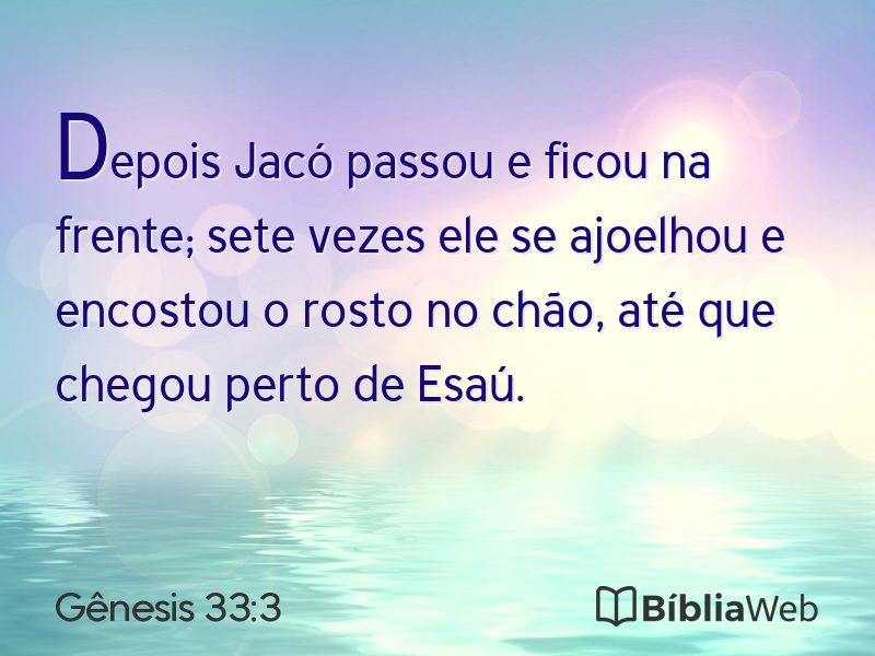 Gênesis 33:3 em imagem para compartilhar