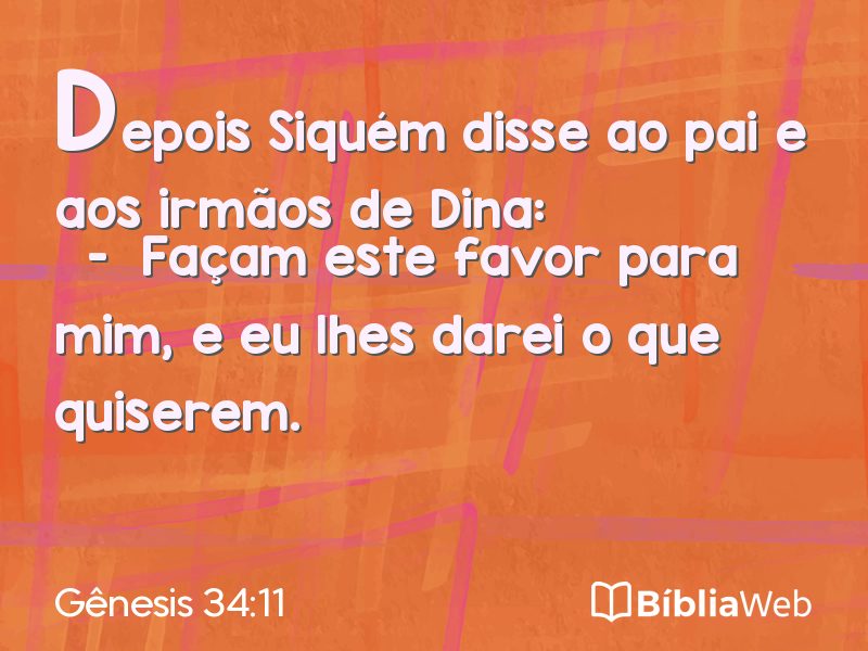 Gênesis 34:11 em imagem para compartilhar