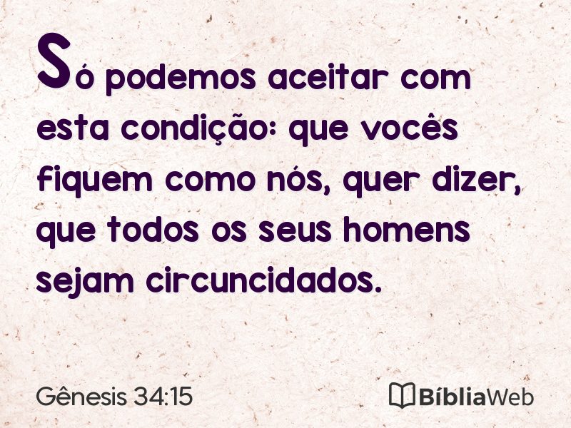 Gênesis 34:15 em imagem para compartilhar