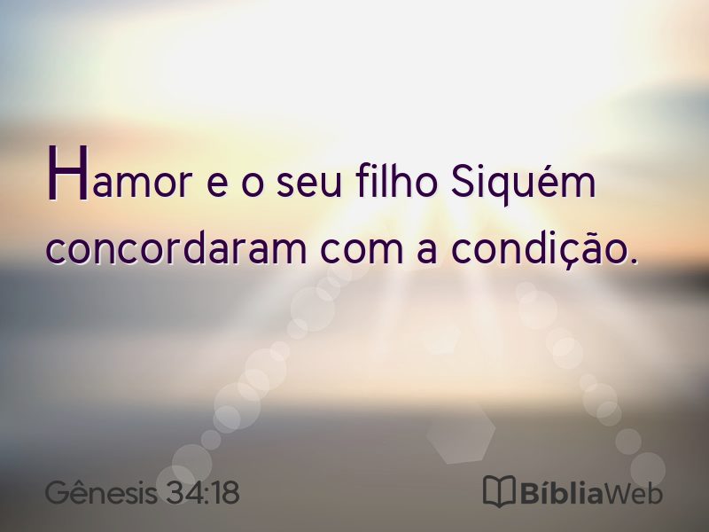 Gênesis 34:18 em imagem para compartilhar