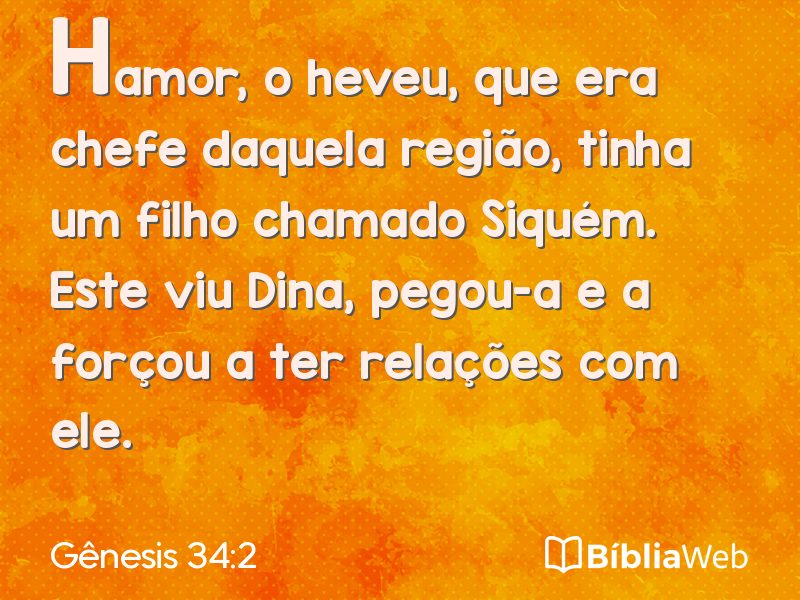 Gênesis 34:2 em imagem para compartilhar