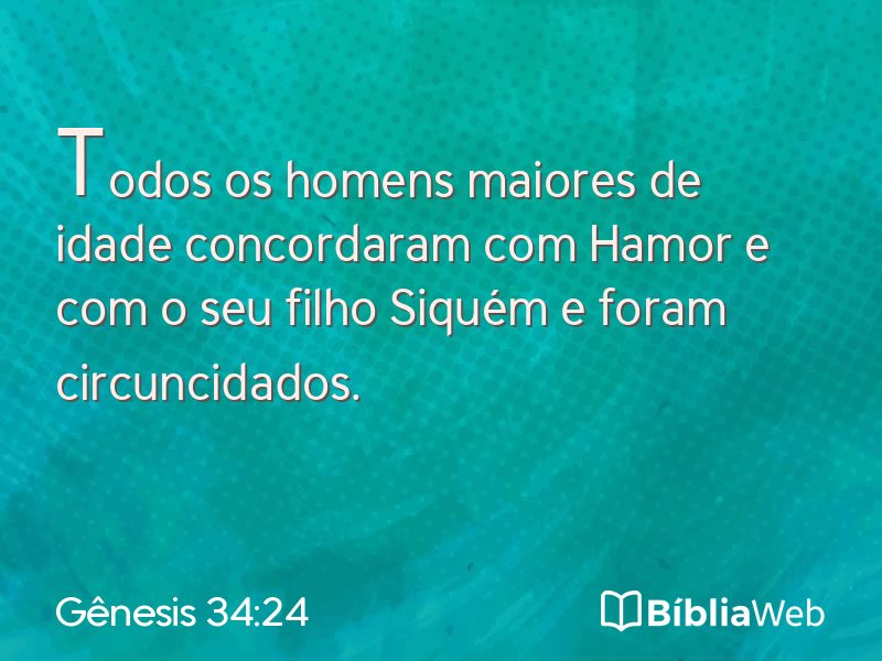 Gênesis 34:24 em imagem para compartilhar