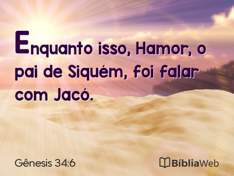 Gênesis 34:6 em imagem para compartilhar