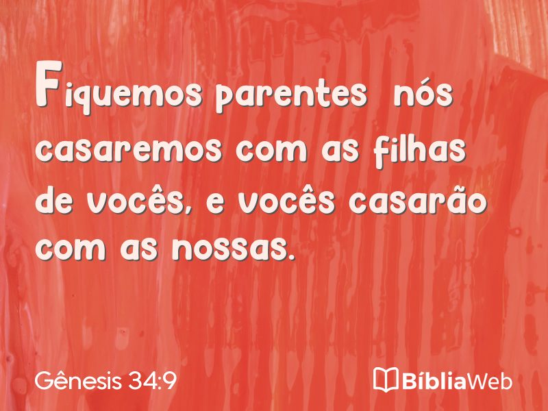 Gênesis 34:9 em imagem para compartilhar
