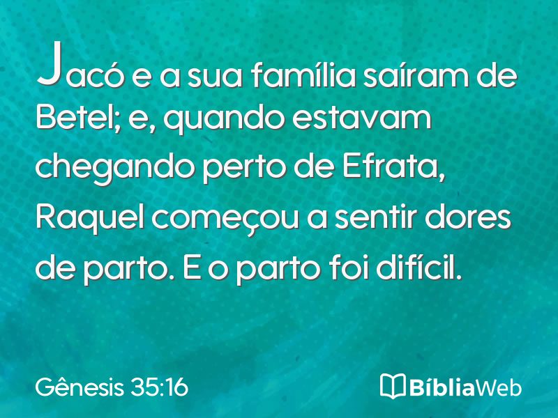Gênesis 35:16 em imagem para compartilhar