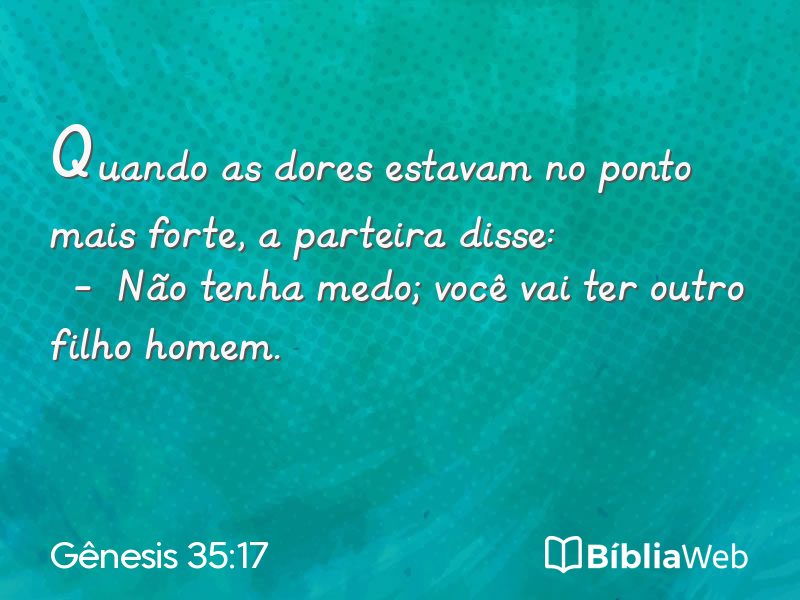 Gênesis 35:17 em imagem para compartilhar
