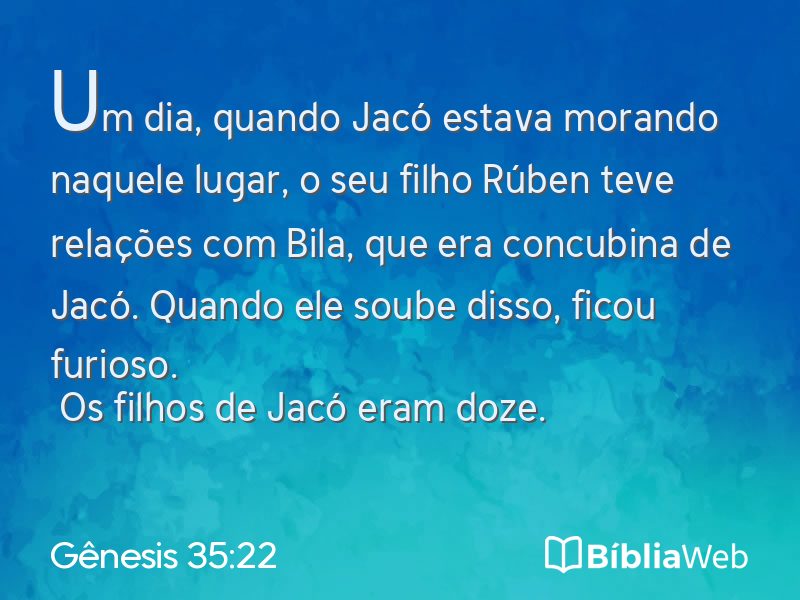 Gênesis 35:22 em imagem para compartilhar