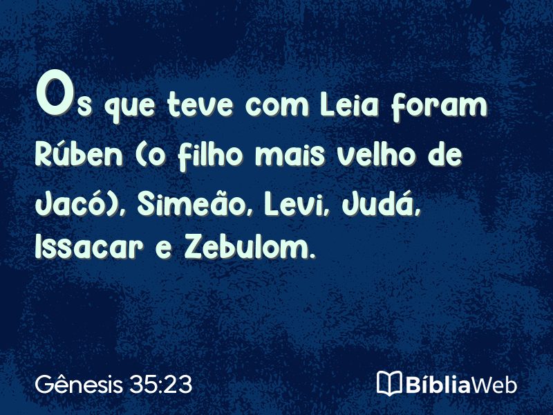 Gênesis 35:23 em imagem para compartilhar