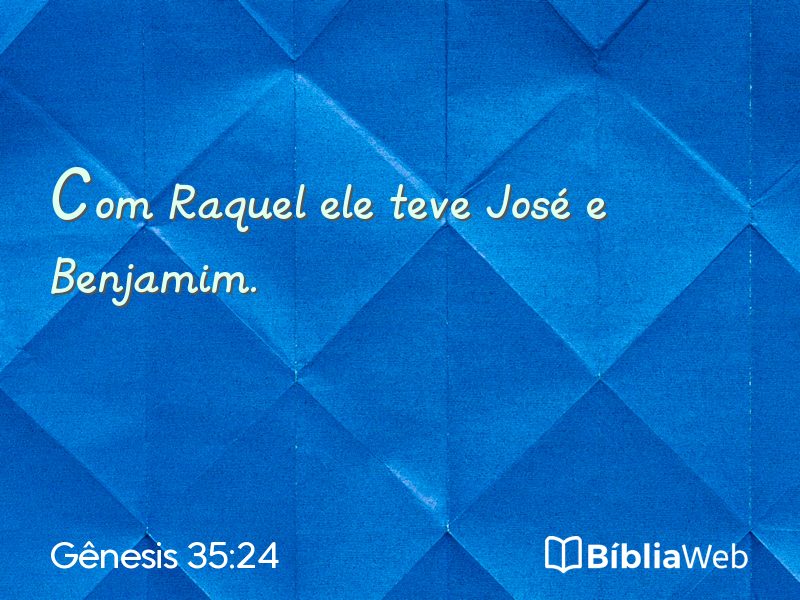 Gênesis 35:24 em imagem para compartilhar