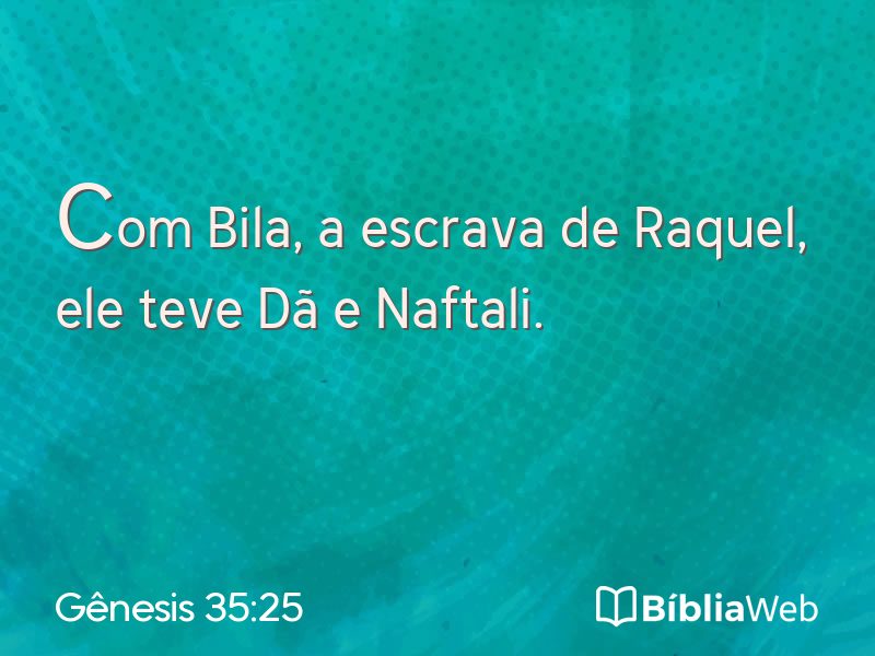 Gênesis 35:25 em imagem para compartilhar