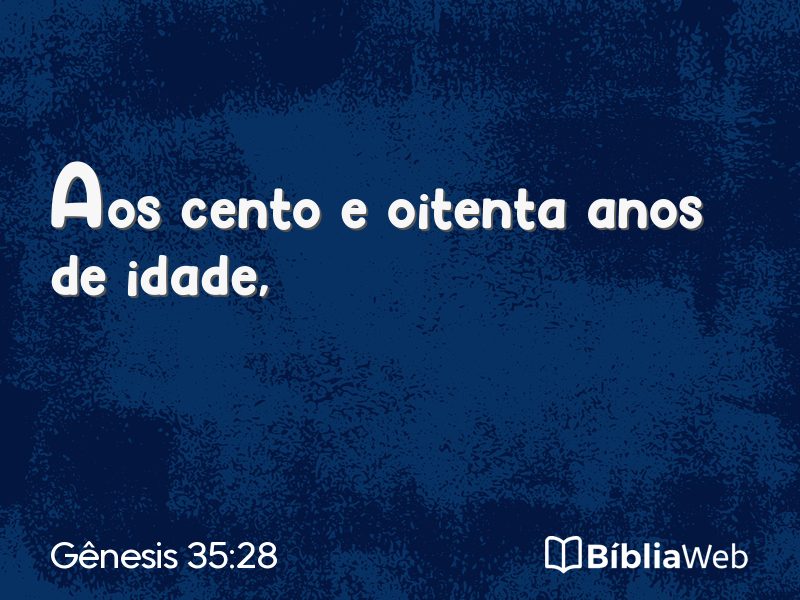 Gênesis 35:28 em imagem para compartilhar